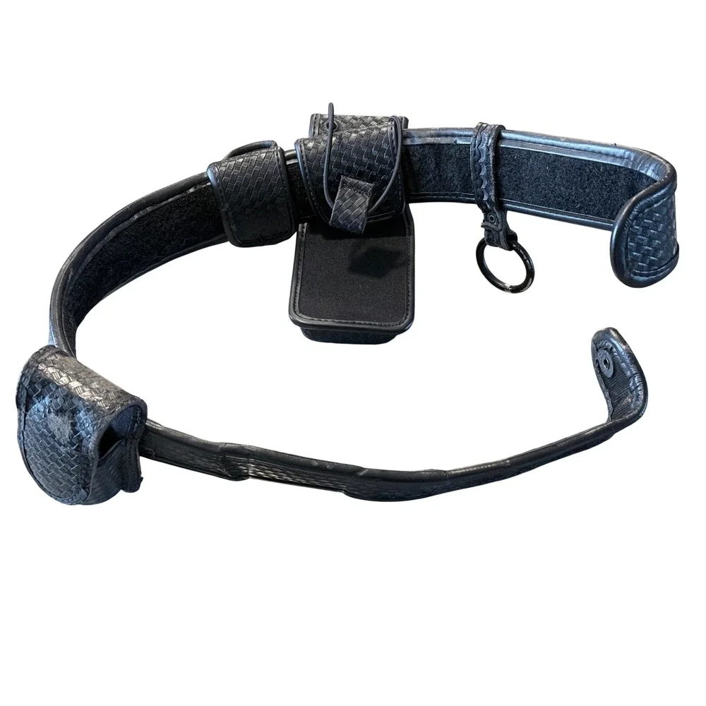 Bianchi AccuMold Elite Duty Cop Belt Basketweave Black Tactical Rig with Pouches